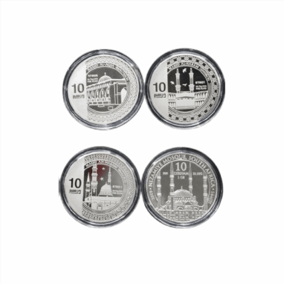4 Masjid Collection (999 Purity) 10 Dirham  x 4pcs - Image 4